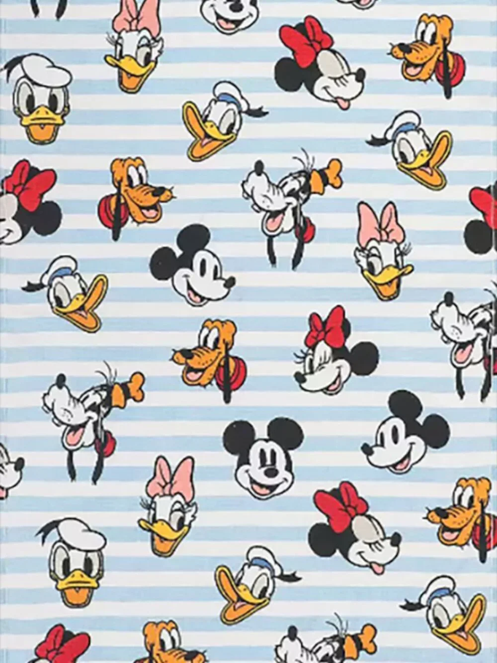 Disney Mickey Mouse Friends Kitchen Towels 2 Pack Blue Stripe Terry 15x26
